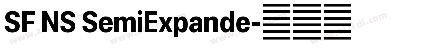 SF NS SemiExpande字体转换 SF NS SemiExpande字体转换